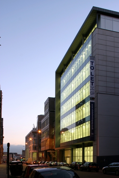 6 Atlantic Quay at dusk prior to occupation